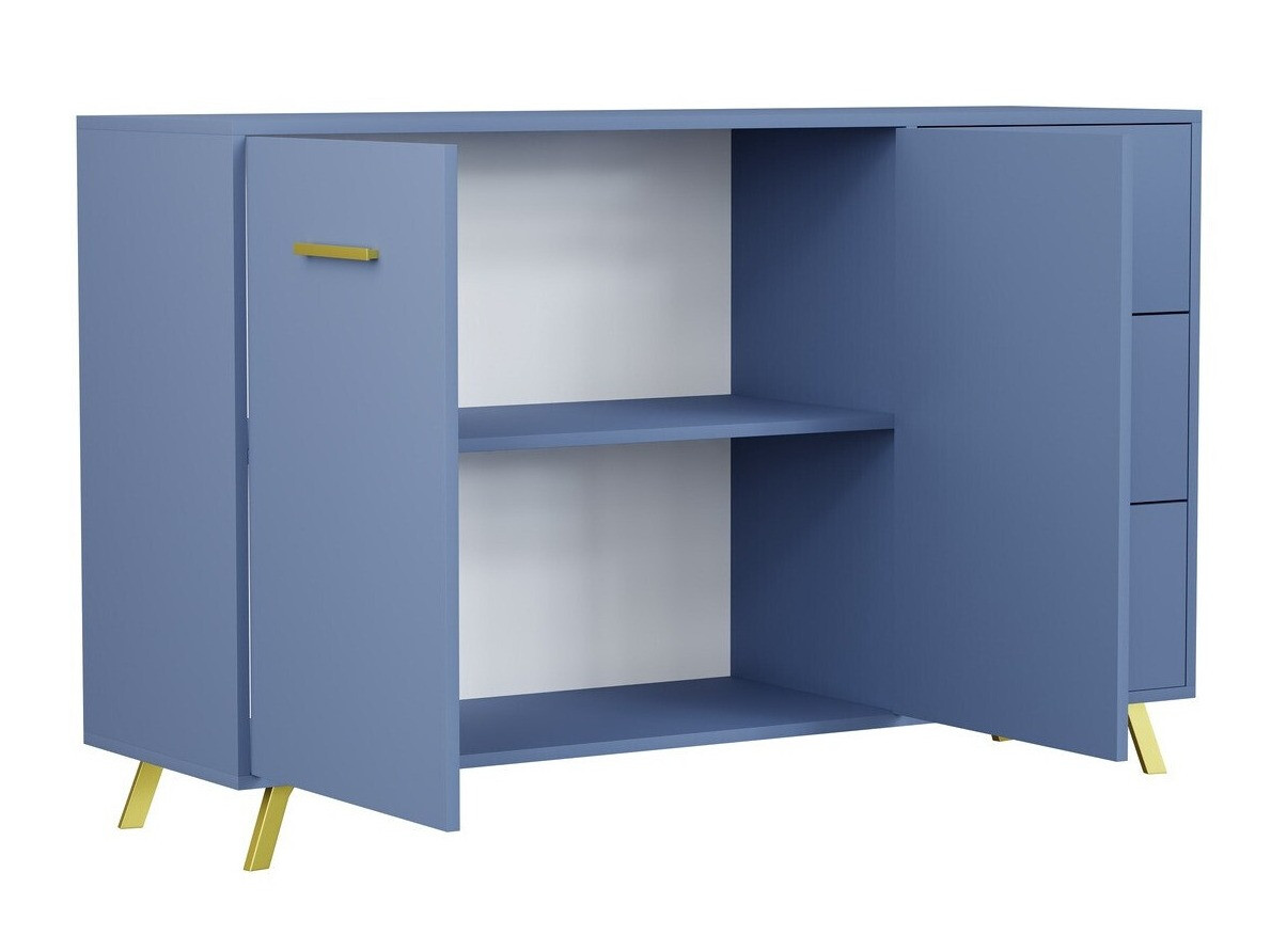 Cómoda Dortivu 118 (Azul + Dorado)