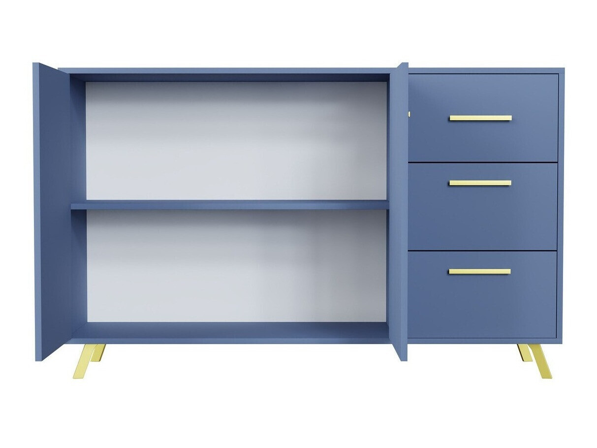 Cómoda Dortivu 118 (Azul + Dorado)