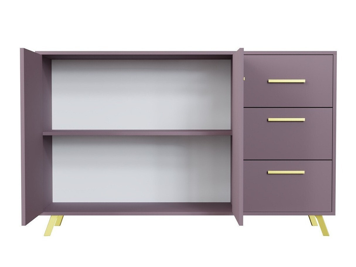 Cómoda Dortivu 118 (Púrpura + Dorado)