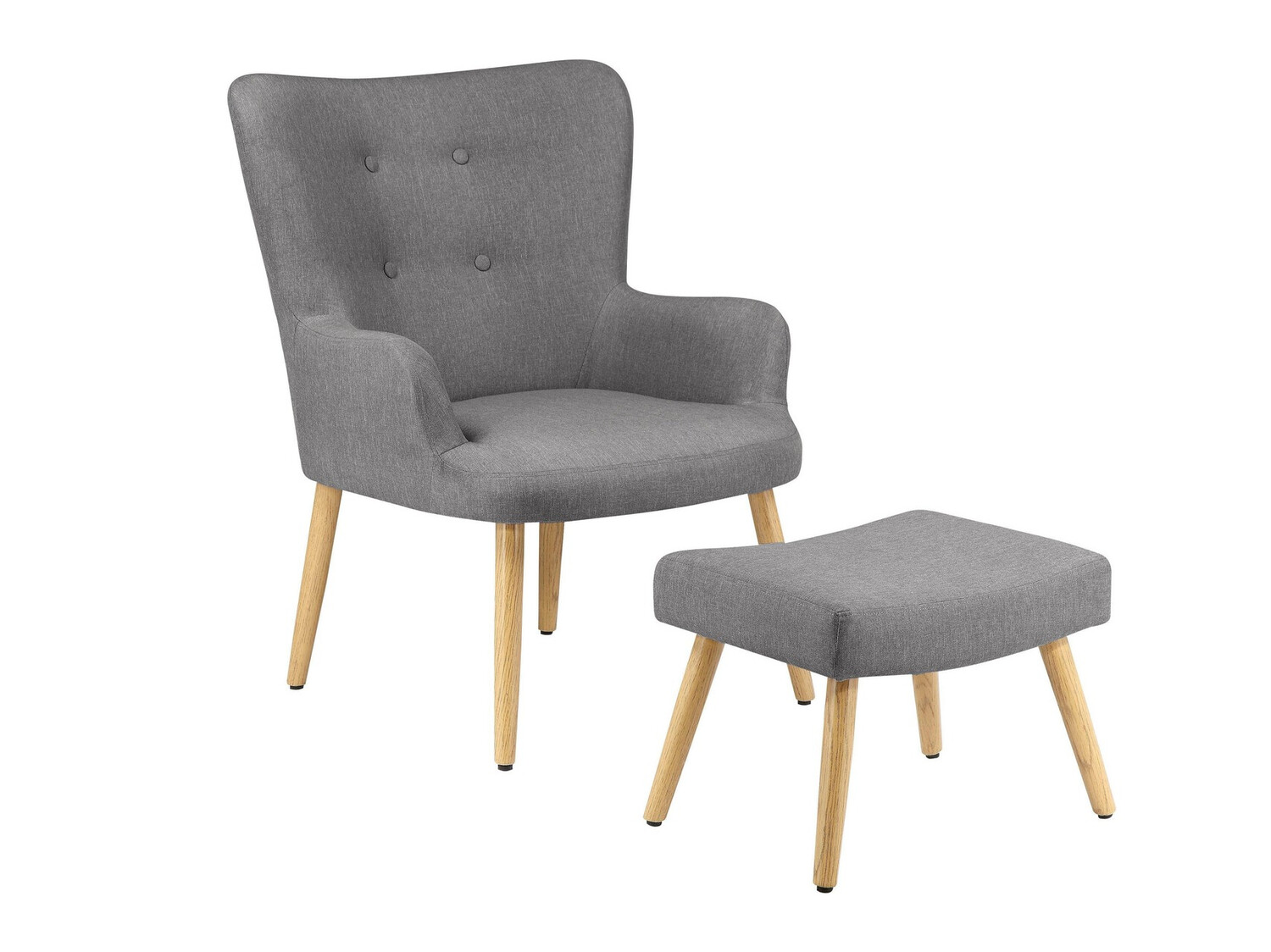Sillón Denton 326 (Gris + Marrón)
