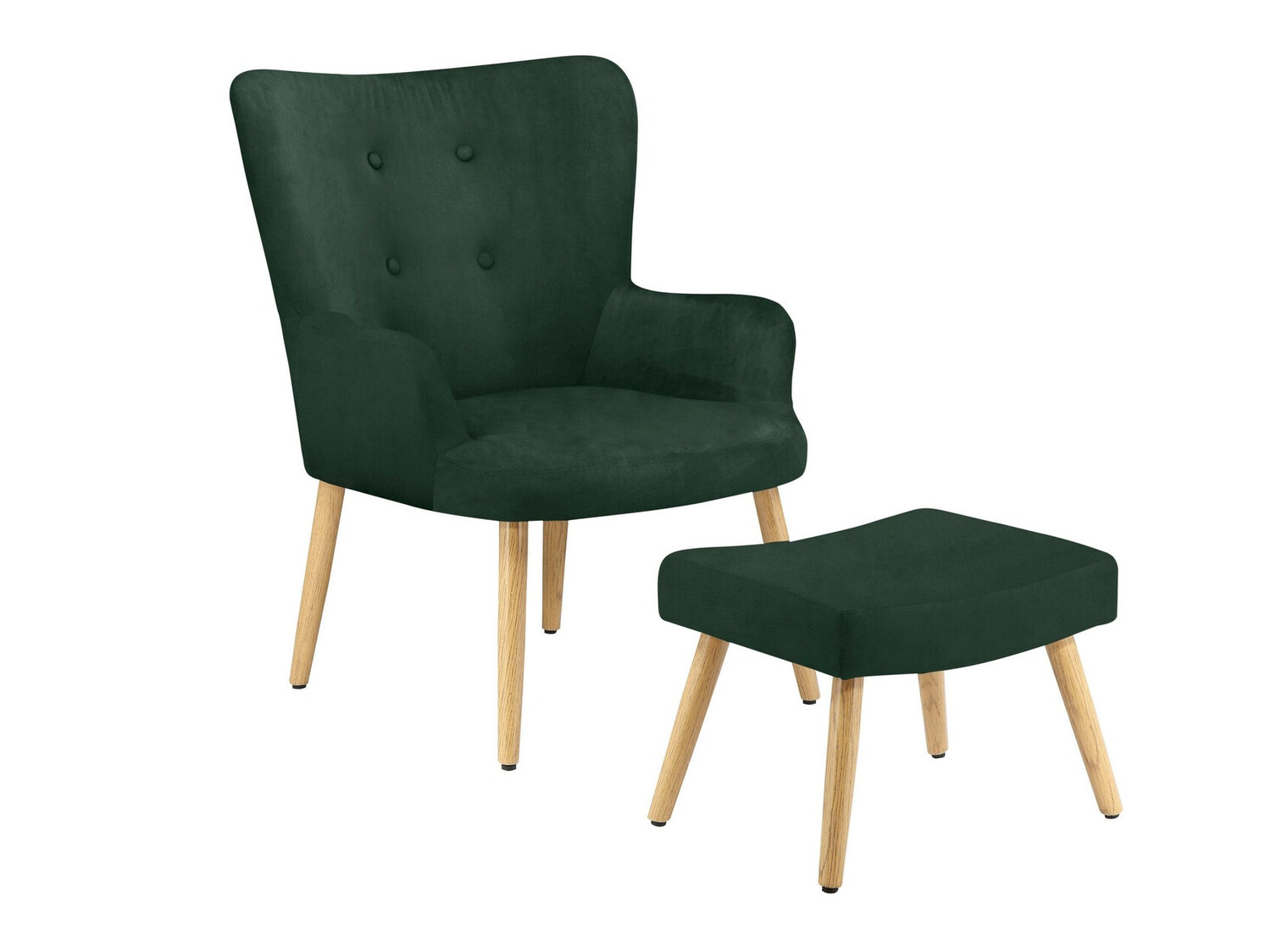 Sillón Denton 326 (Verde + Marrón)
