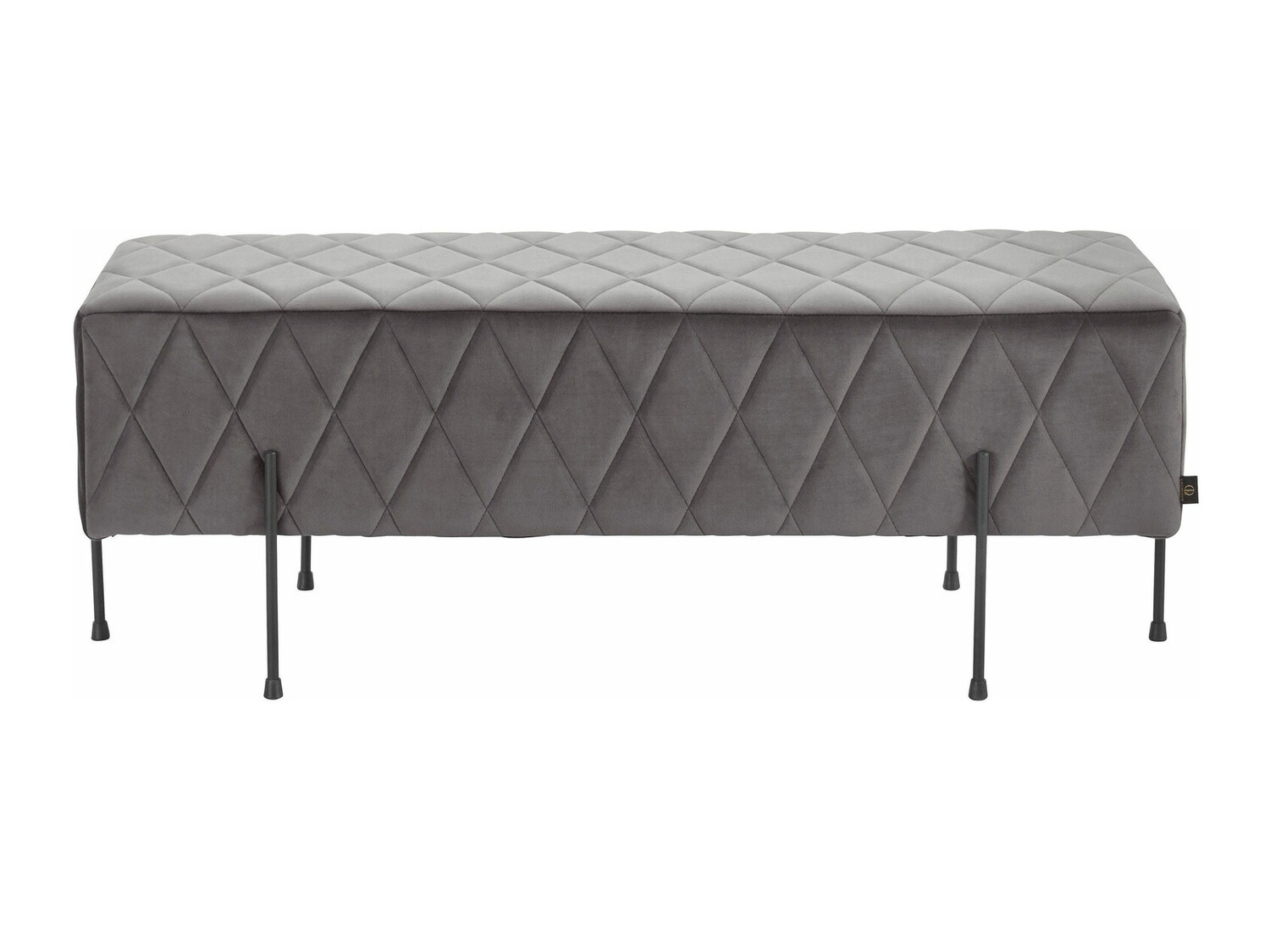 Banco acolchado Denton 549 (Gris + Negro)