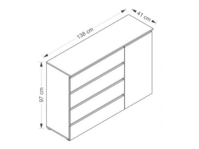 Cómoda Cirdora 104 (Blanco)