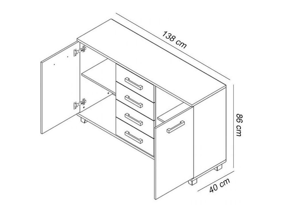 Cómoda Cirevau 137 (Ciruela)