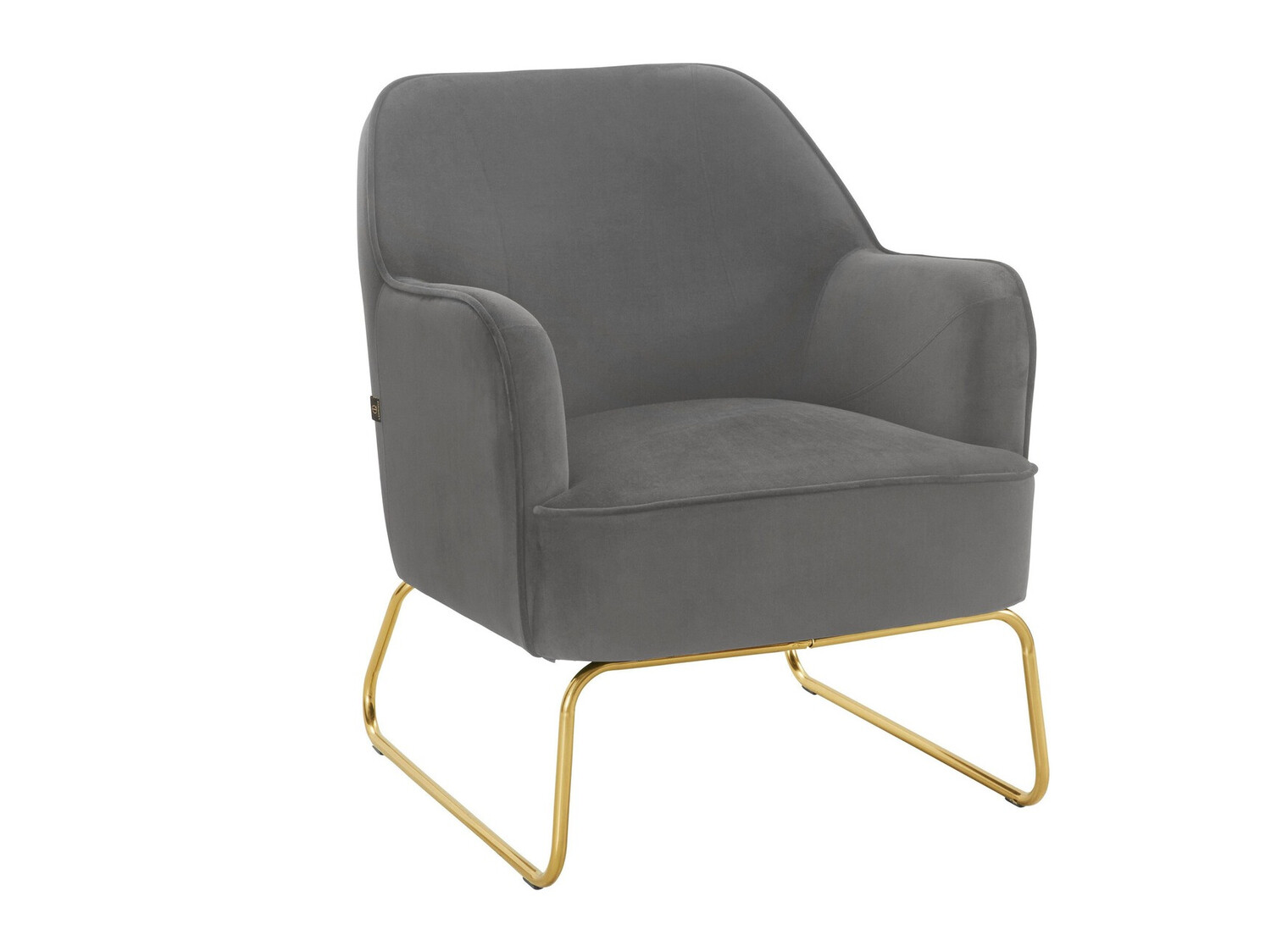 Sillón Denton 327 (Gris + Dorado)