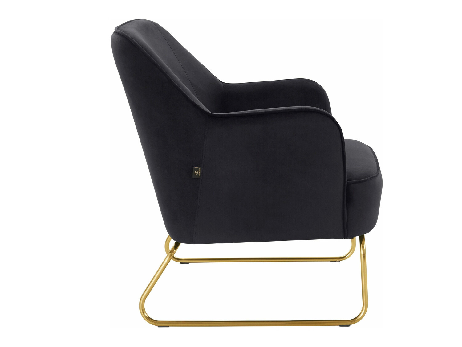 Sillón Denton 327 (Negro + Dorado)