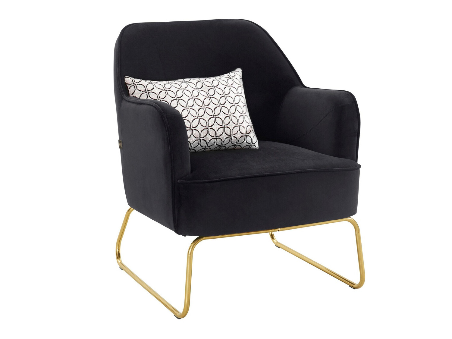 Sillón Denton 327 (Negro + Dorado)