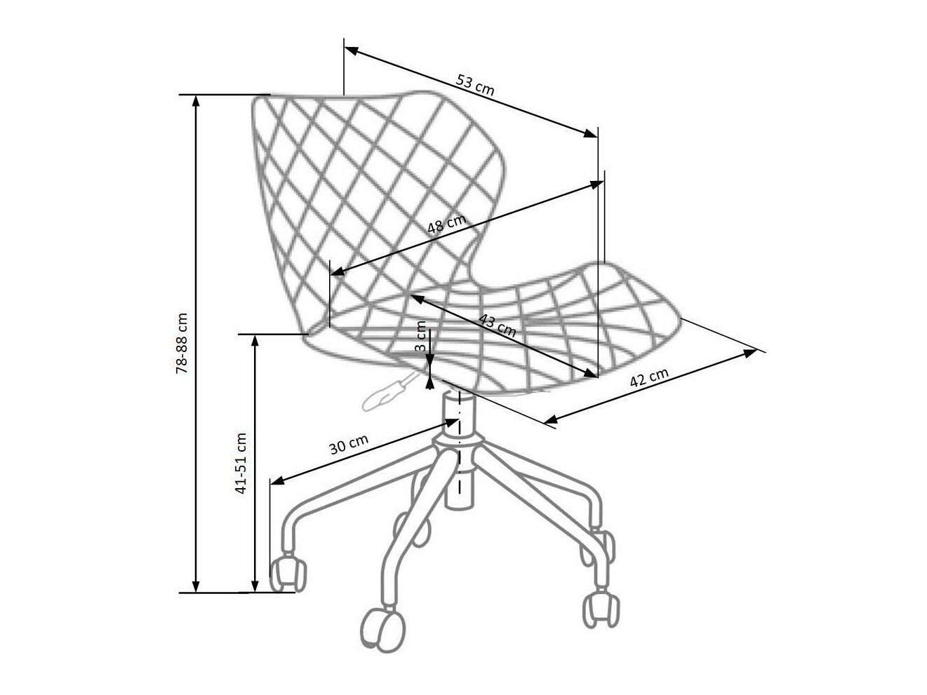 Silla para niños Houston 324 (Gris)