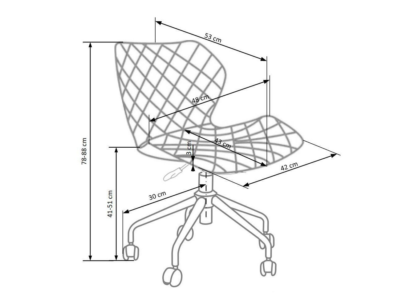 Silla para niños Houston 324 (Turquesa)