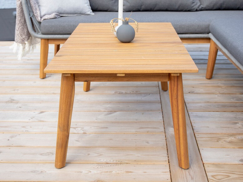 Conjunto de muebles de exterior Dallas 1085 (Acacia + Gris)