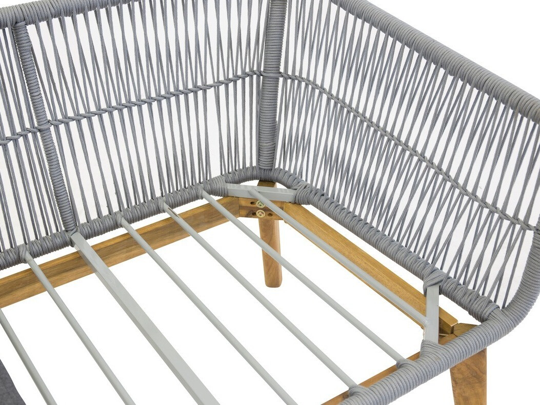 Conjunto de muebles de exterior Dallas 661 (Gris + Acacia)