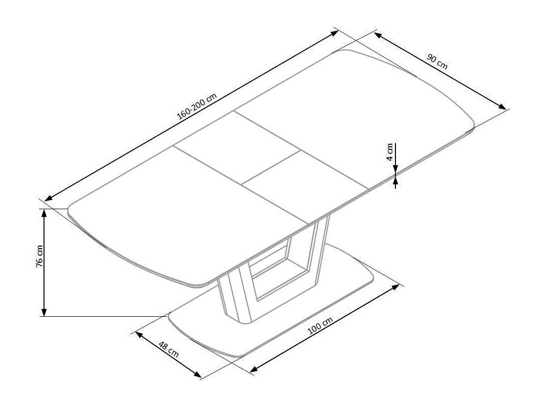 Mesa Houston 722 (Antracita)