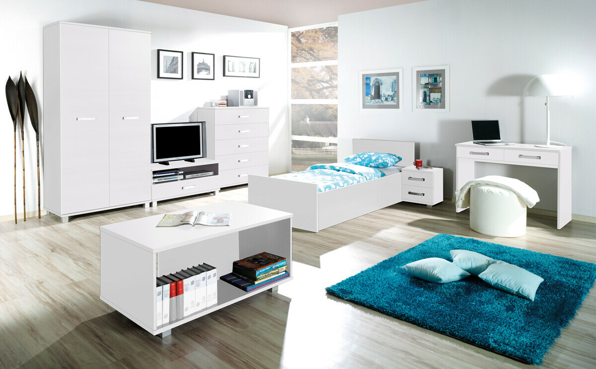 Mesa de oficina Cirevau 128 (Blanco)