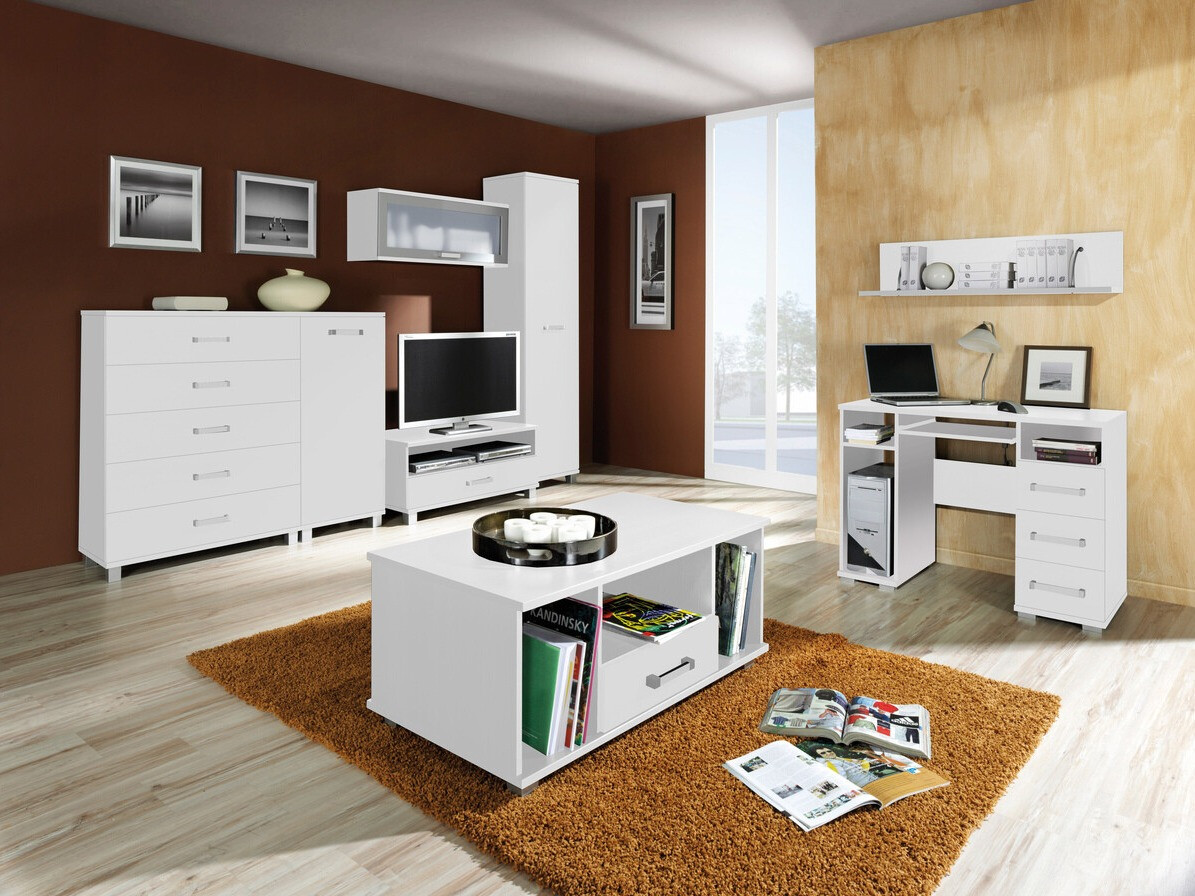 Mesa de oficina Cirevau 129 (Blanco)