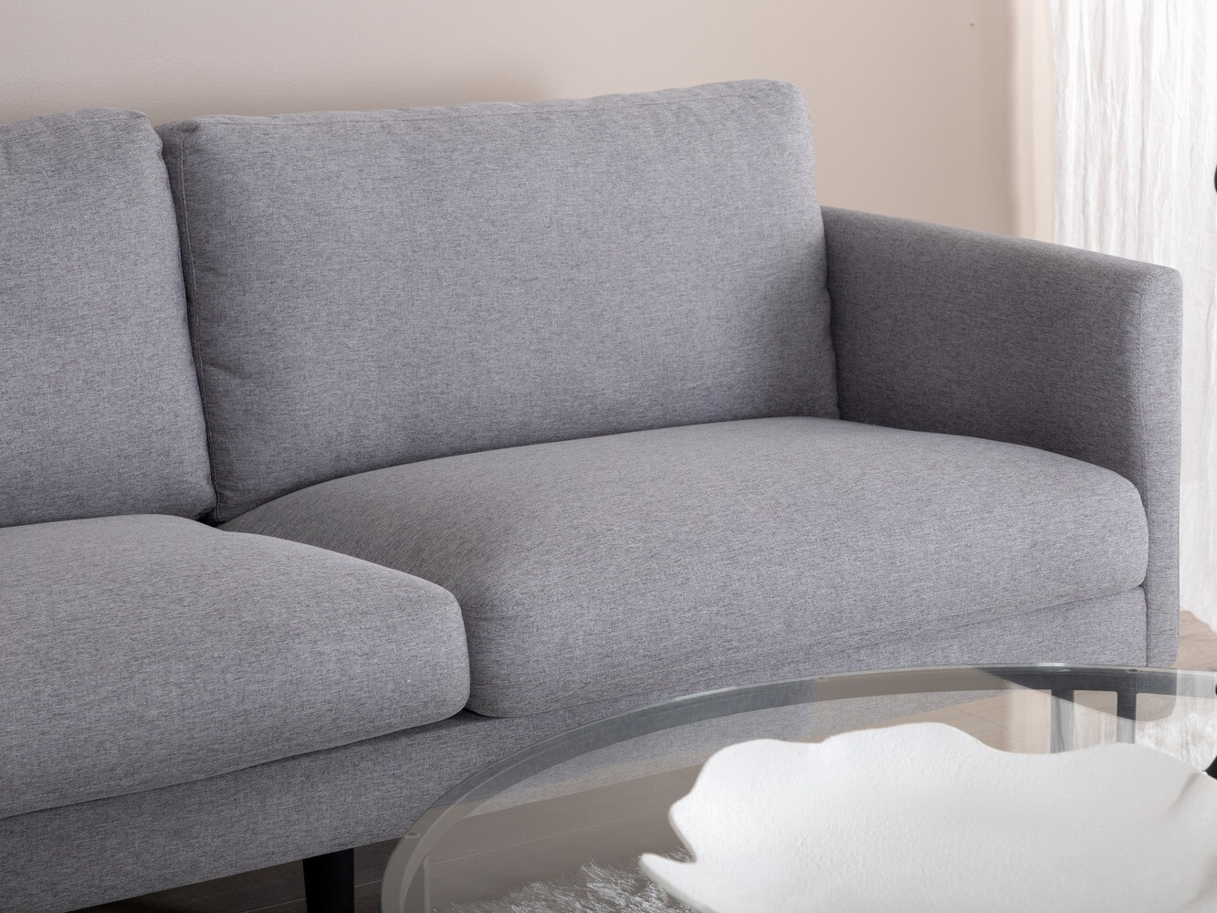 Sofá Fercame 100 (Gris + Negro)