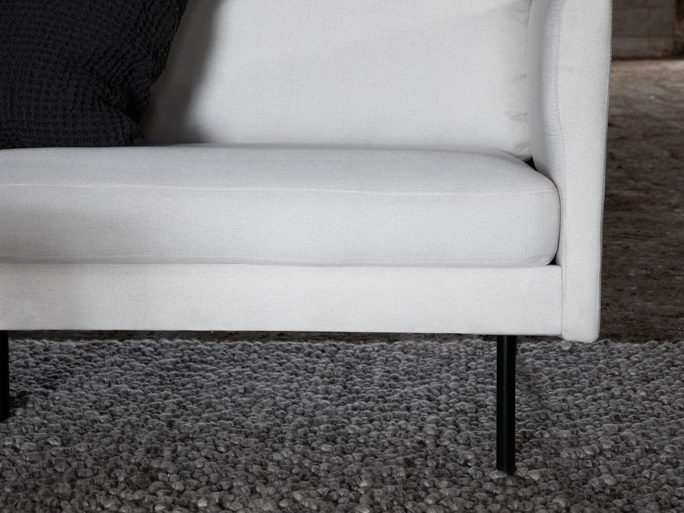 Sofá Fercame 103 (Beige + Negro)