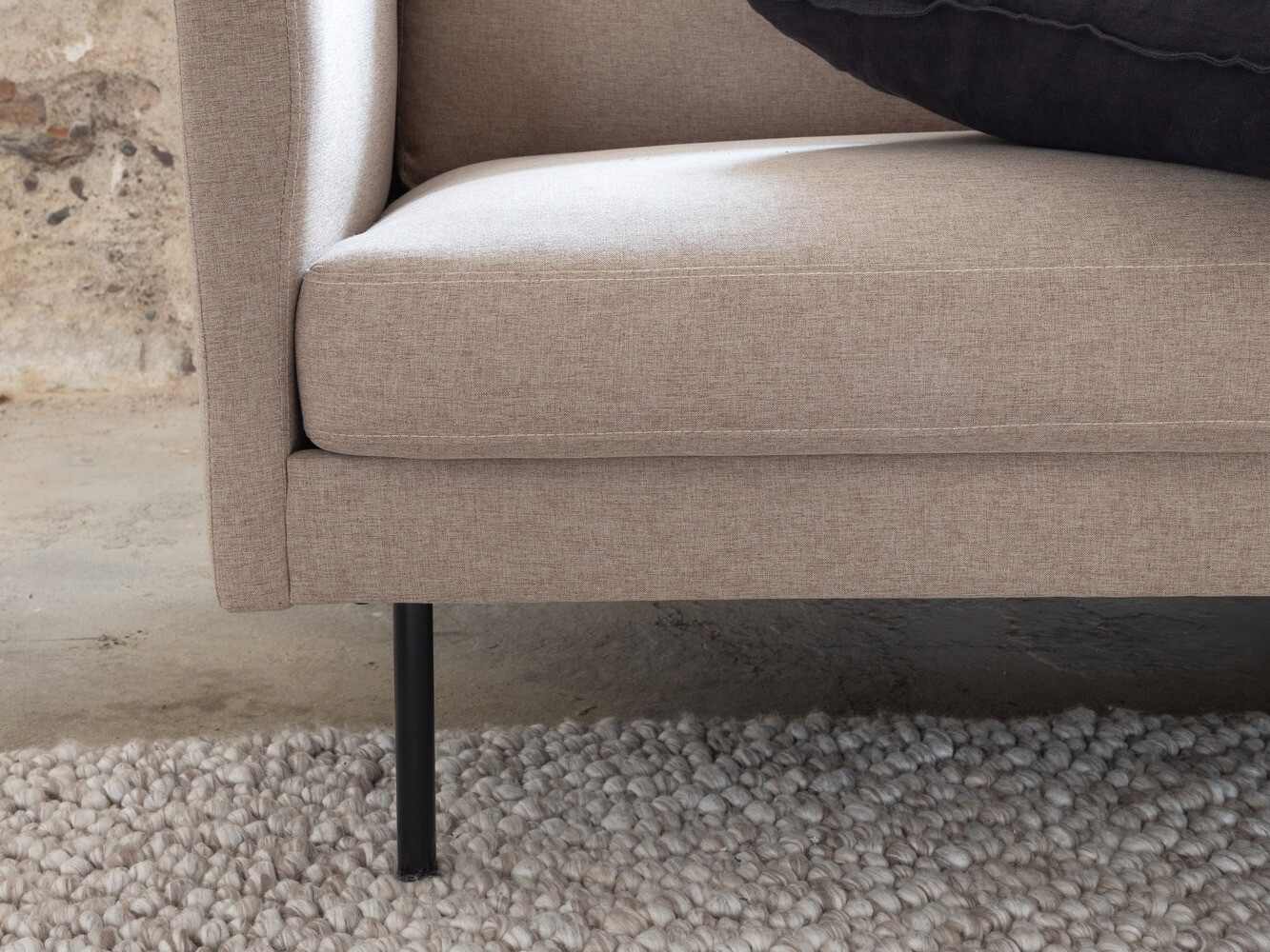 Sofá Fercame 103 (Marrón + Negro)