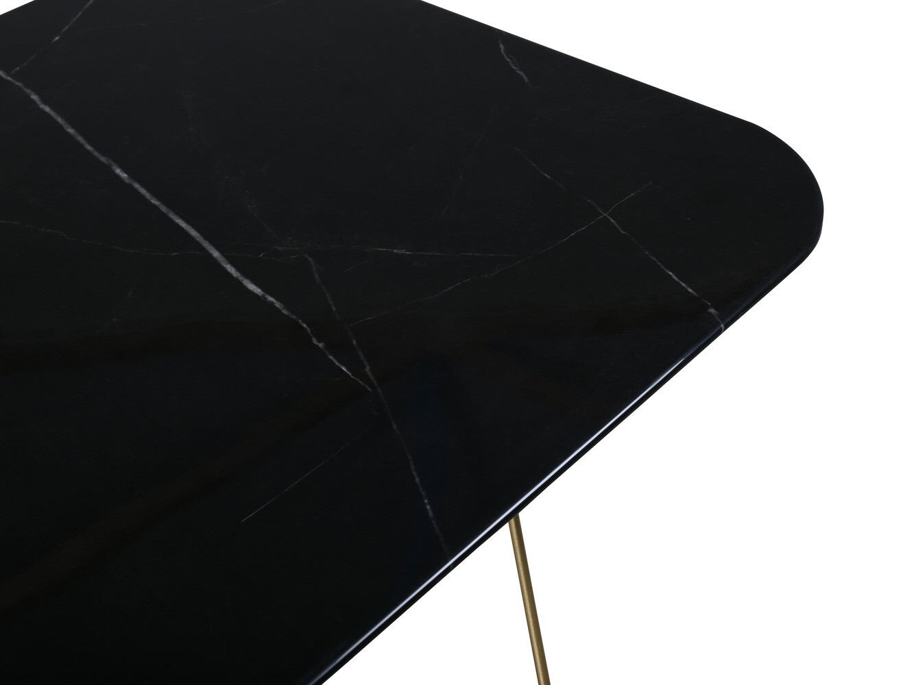 Mesa de centro Dallas 1723 (Negro + Latón)