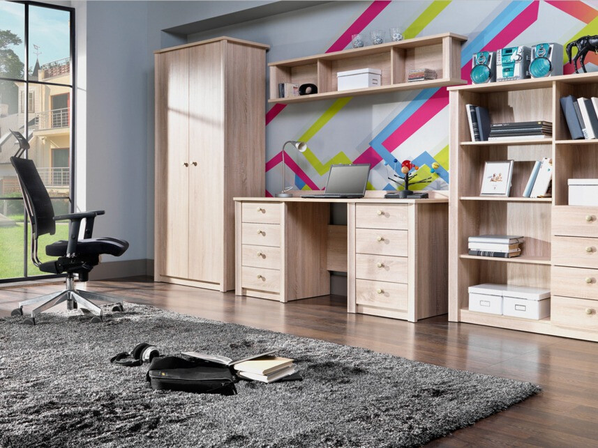 Mesa de oficina Elialo 112 (Roble Sonoma)