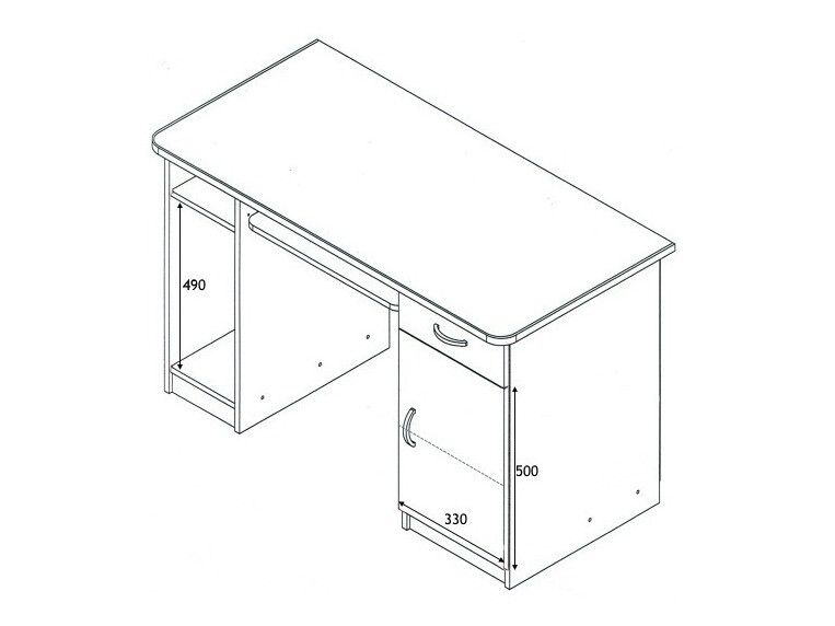 Mesa de oficina Murrieta 120 (Aliso)