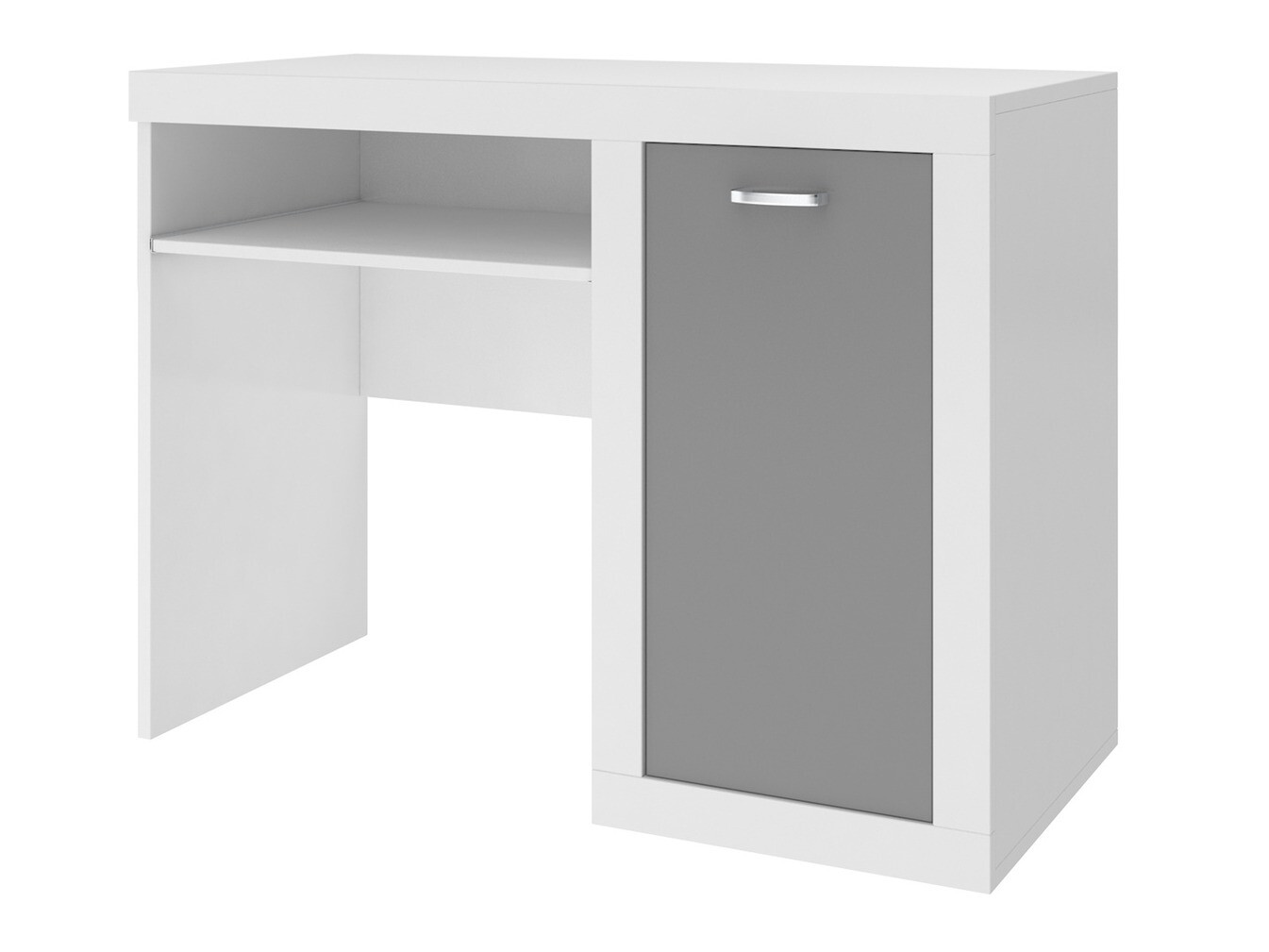 Mesa de oficina Tentive 102 (Blanco + Gris)