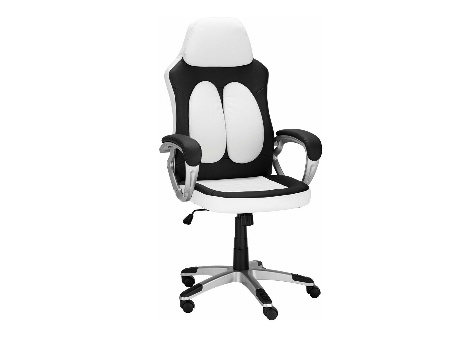 Silla de juego Denton 561 (Blanco + Negro)
