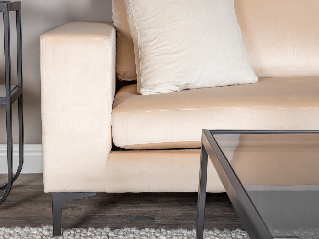 Sofá Dallas 2910 (Beige + Negro)