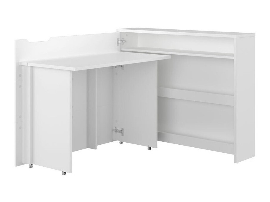 Mesa de ordenador esquinera Concept Pro Lenart (Blanco)