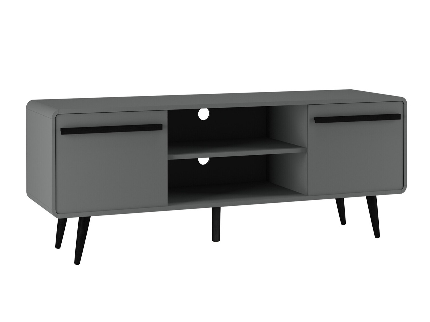 Mueble TV Denton 359 (Gris + Negro)