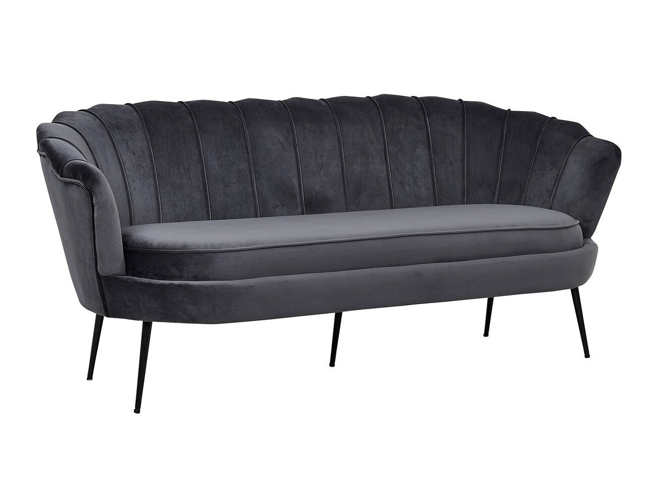 Sofá Dallas 2917 (Gris oscuro + Negro)