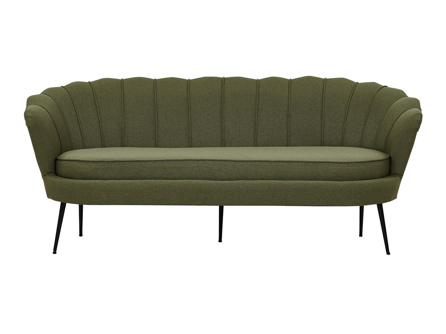 Sofá Dallas 2917 (Verde polvoriento + Negro)