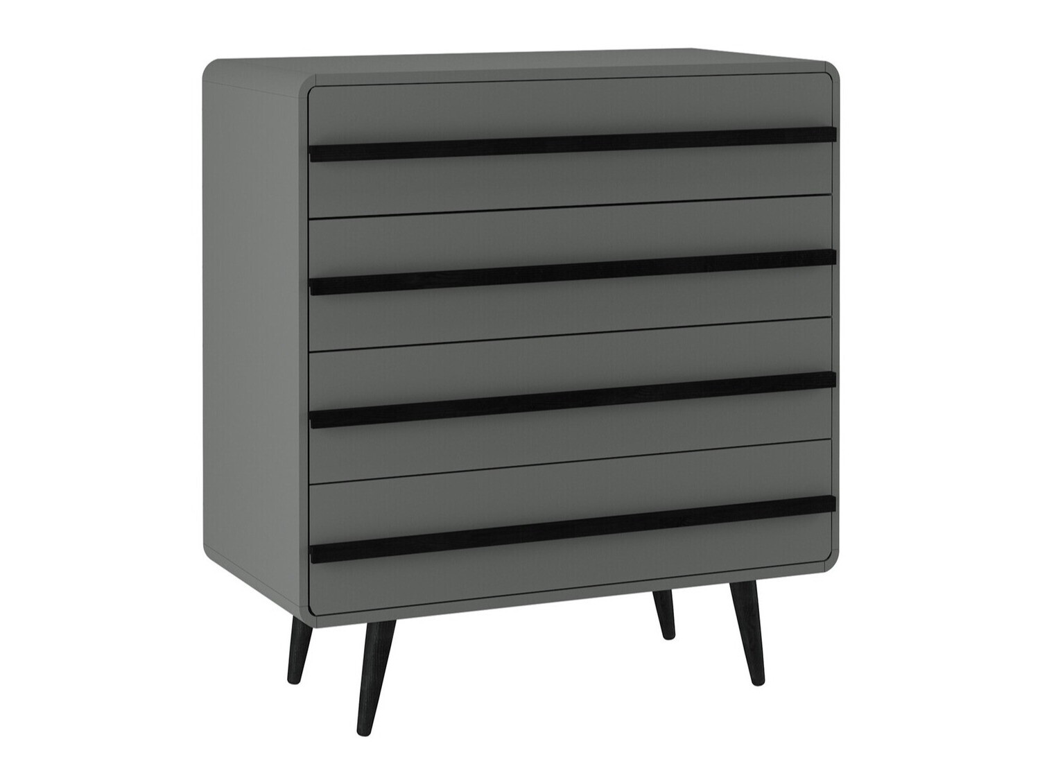 Cómoda Denton 566 (Gris + Negro)