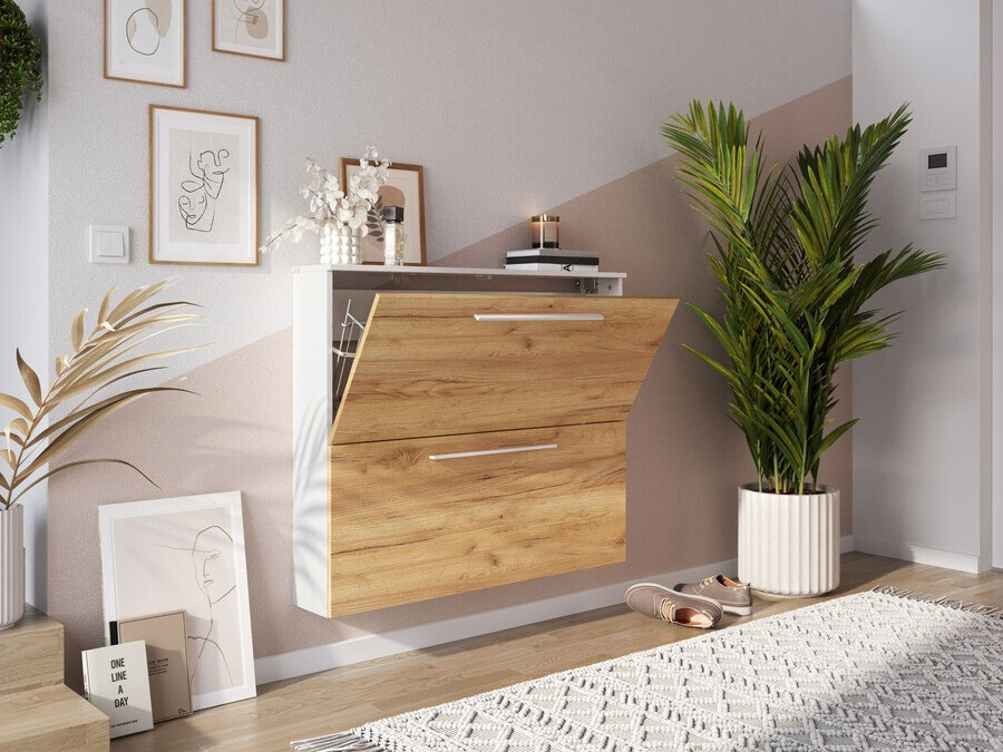 Zapatero Sacramento 349 (Navarra roble + Blanco)