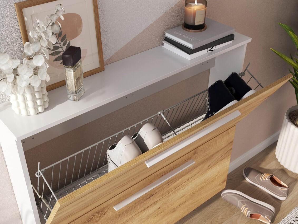 Zapatero Sacramento 349 (Navarra roble + Blanco)