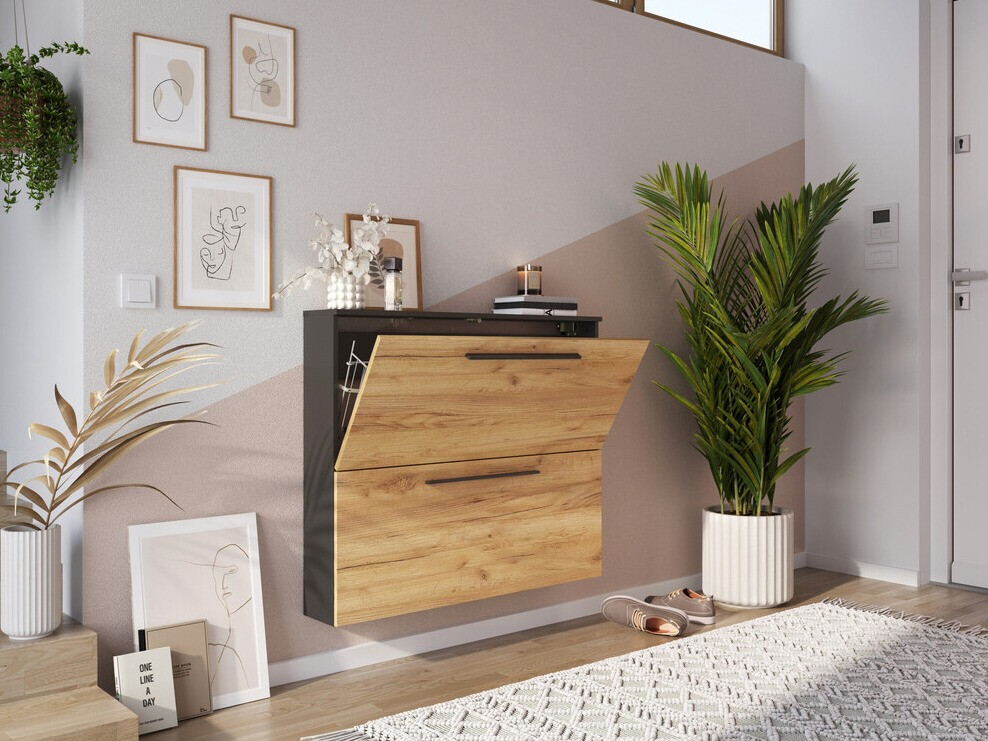 Zapatero Sacramento 349 (Navarra roble + Grafito)