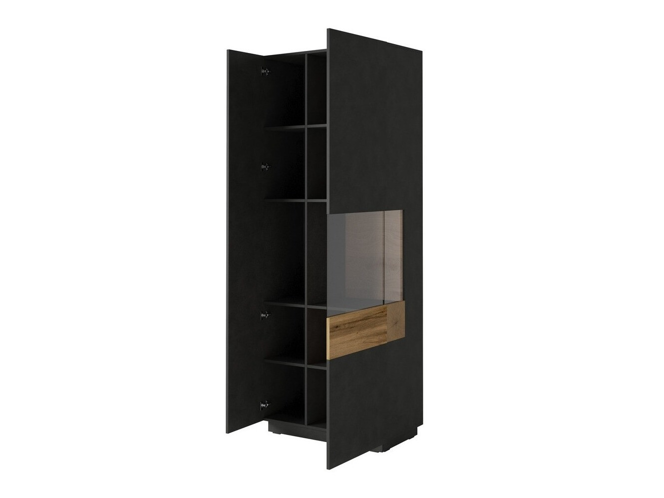 Estantería Livlore 100 (Madera gris + Roble wotan)