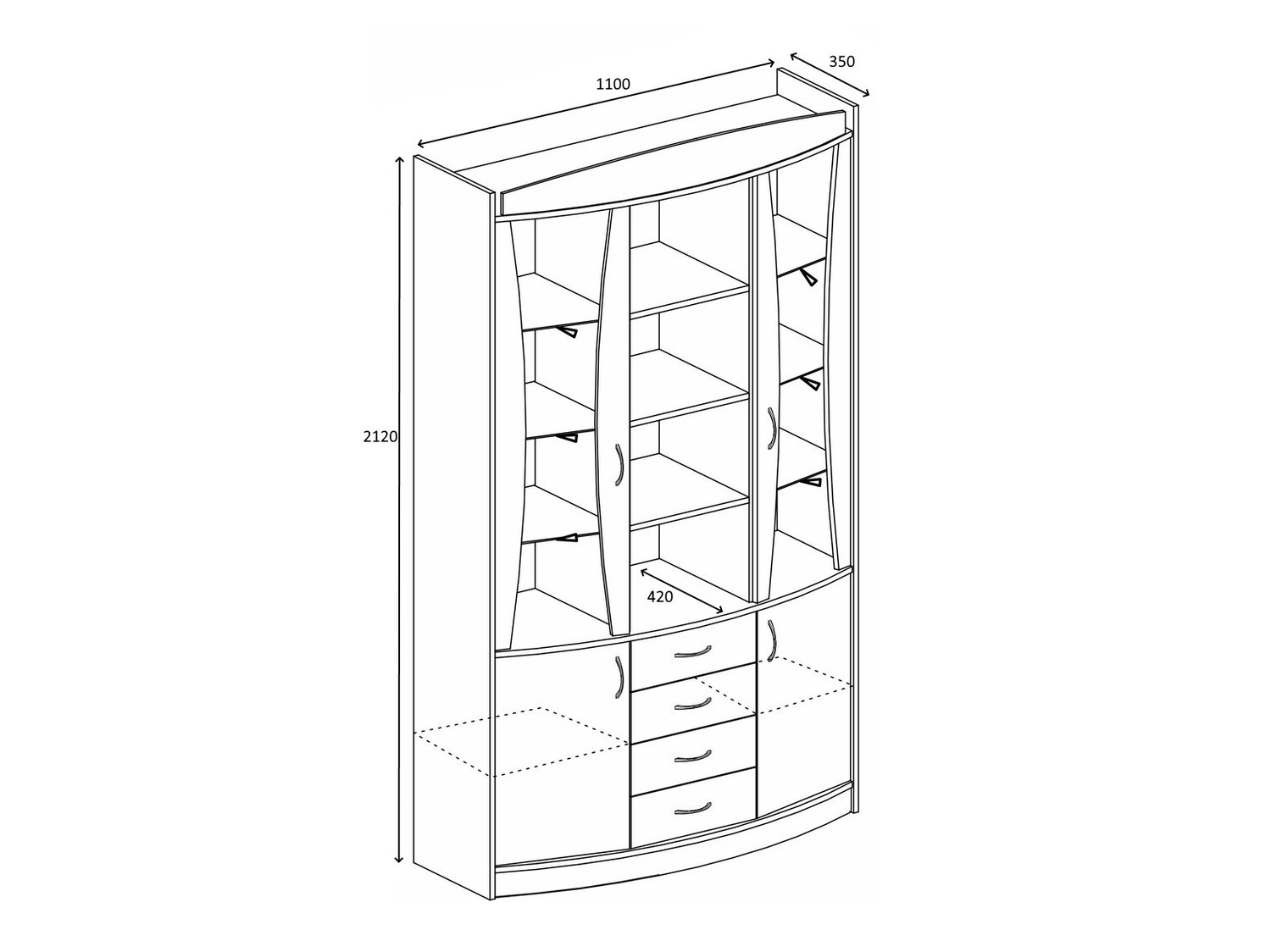 Conjunto de salón Omaha A111 (Trufa roble)