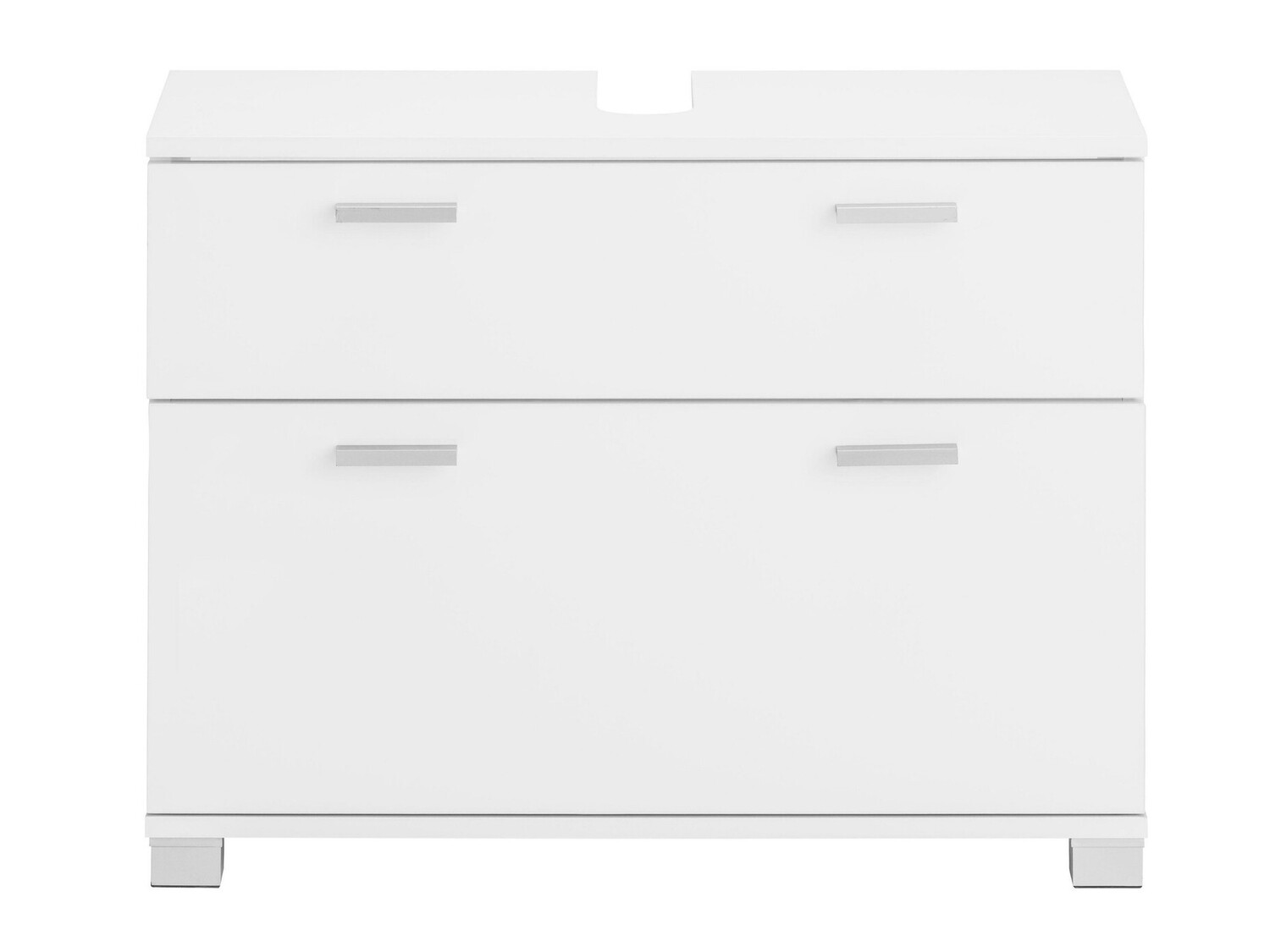 Armario de baño de pie para lavabo Denton 365 (Blanco brillante)