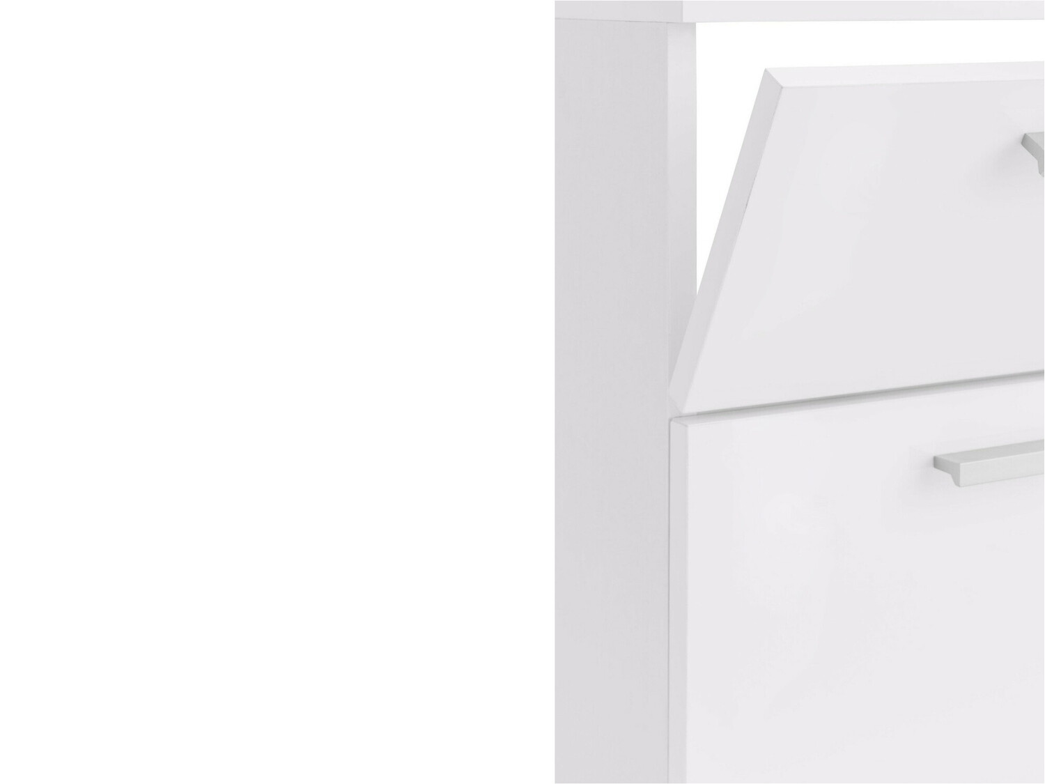 Armario de baño de pie para lavabo Denton 365 (Blanco brillante)