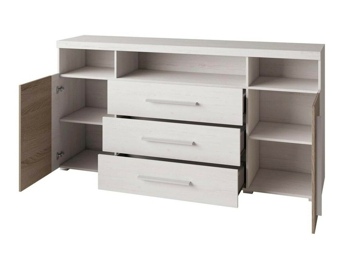 Cómoda Sorciro 100 (Nuez + Roble oscuro)