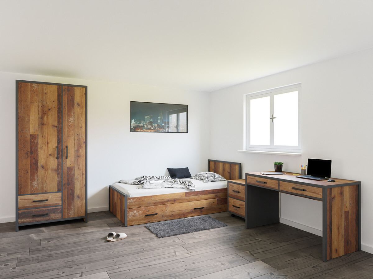 Conjuntos de muebles Belsera 111 (Marrón + Madera gris)