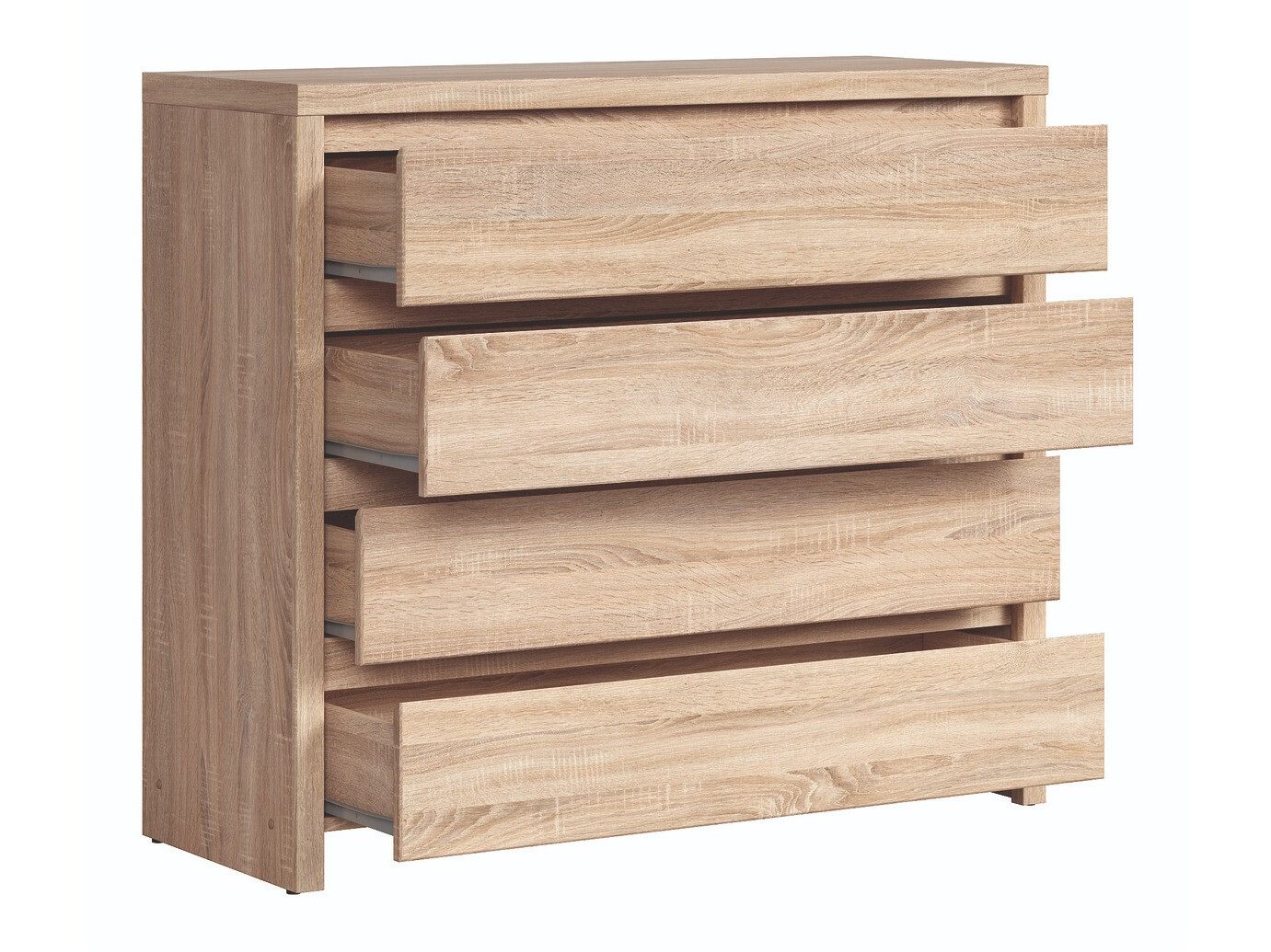 Cómoda Nolroma 105 (Blanco + Roble Sonoma)