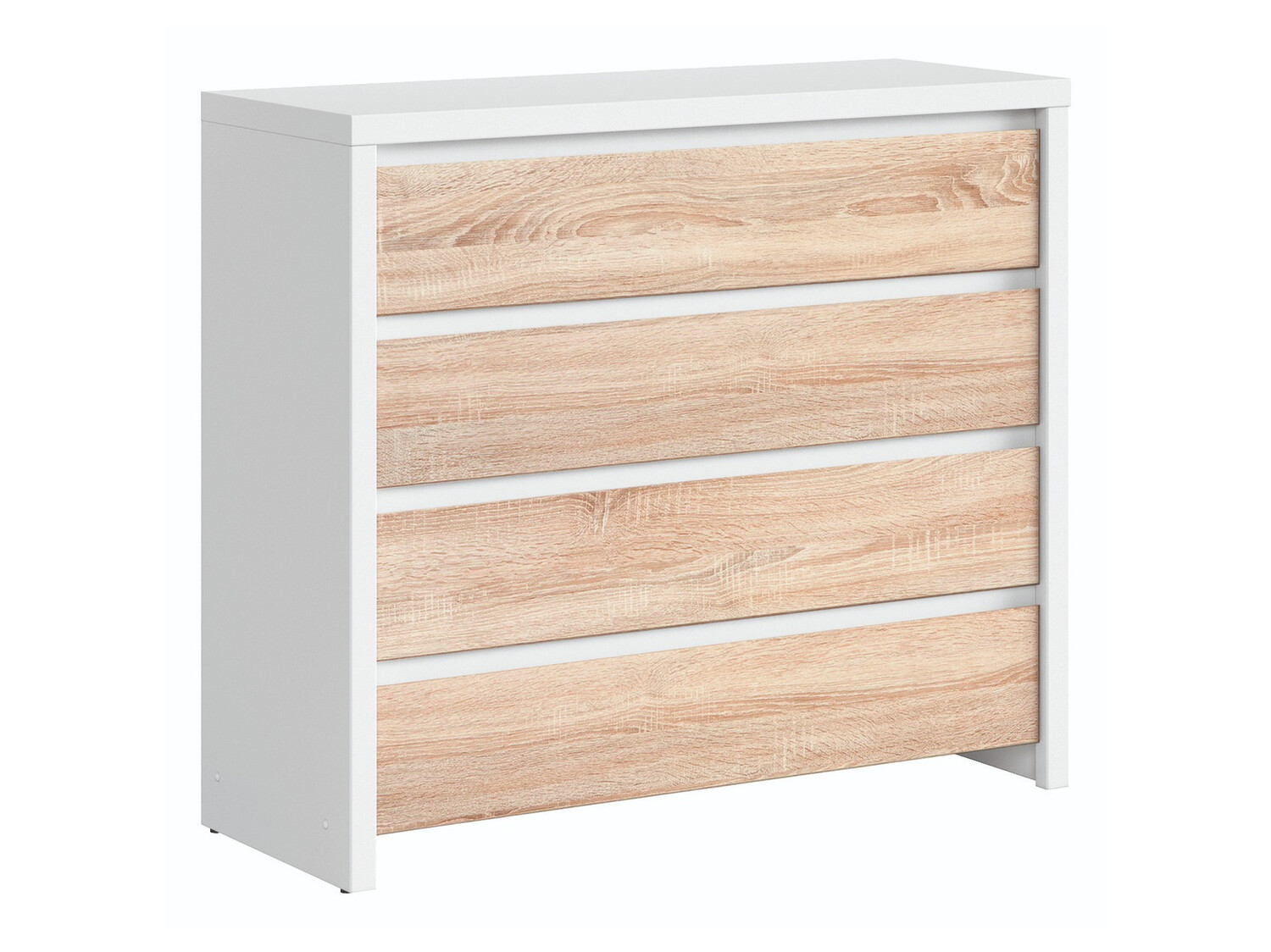 Cómoda Nolroma 105 (Blanco + Roble Sonoma)