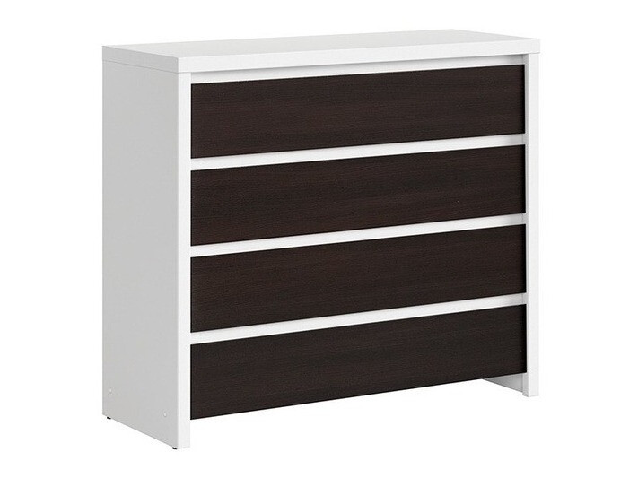 Cómoda Nolroma 105 (Blanco + Wengué)