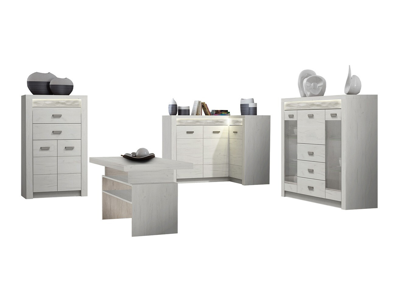 Conjunto de salón Serfeno 121 (Arte blanco)