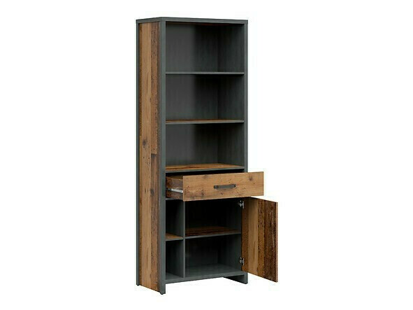 Conjunto para oficina en casa Belsera 115 (Marrón + Madera gris)