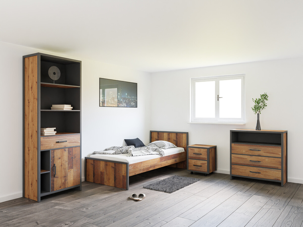 Conjuntos de muebles Belsera 112 (Marrón + Madera gris)