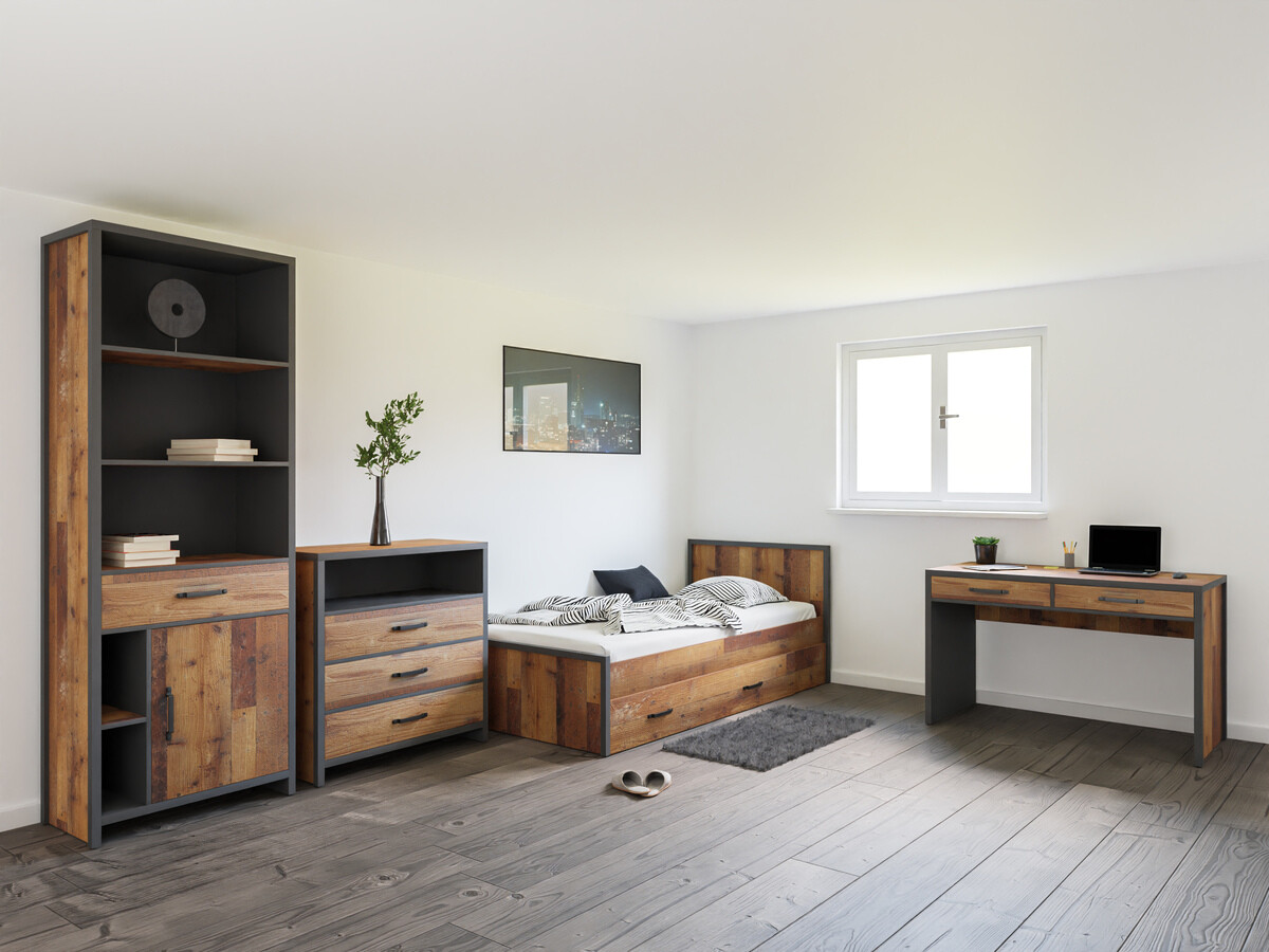 Conjuntos de muebles Belsera 113 (Marrón + Madera gris)