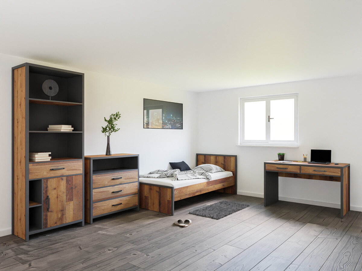 Conjuntos de muebles Belsera 113 (Marrón + Madera gris)