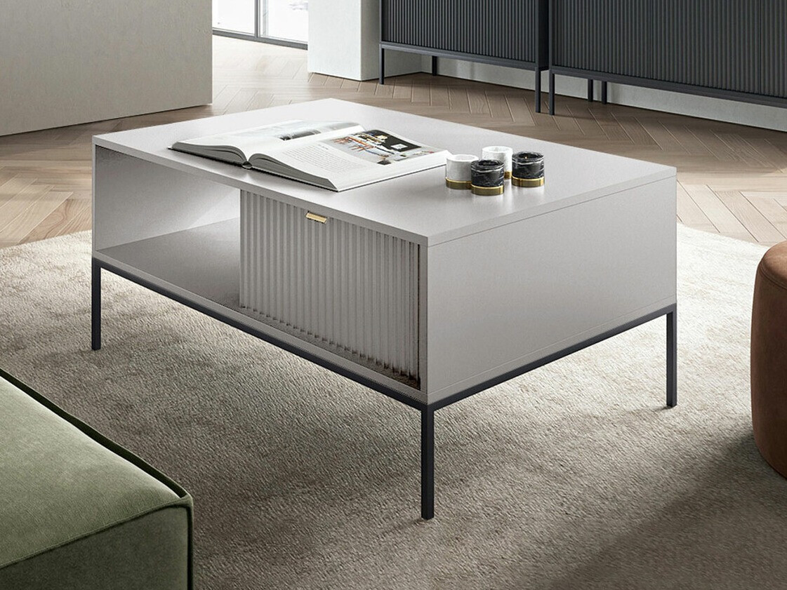 Mesa de centro Lima L104 (Gris + Negro)